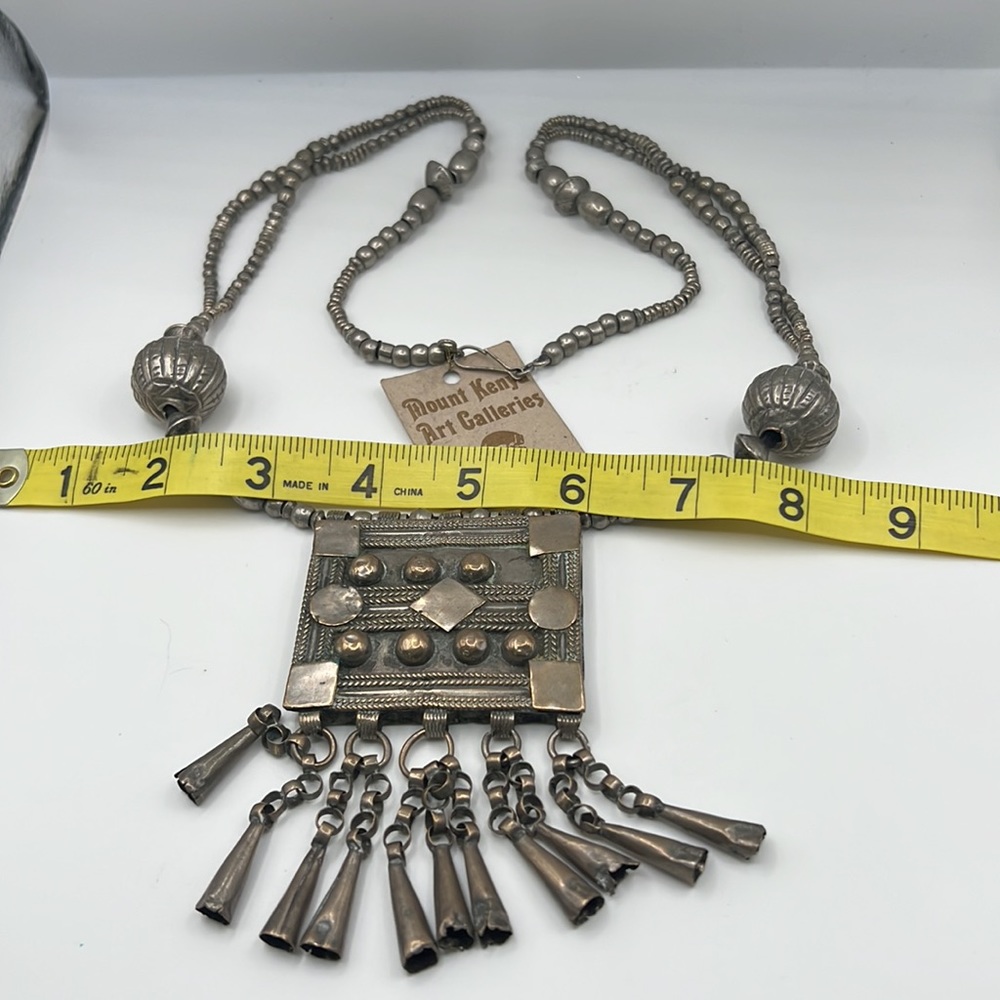 Antique Ethiopian silver engagement necklace - Picture 2 of 6